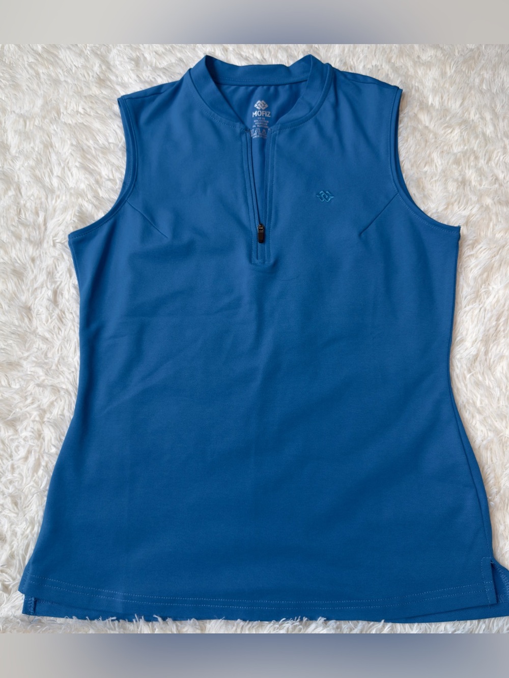 Mofiz Women's Blue Sleeveless Athletic Golf Top – Size XS